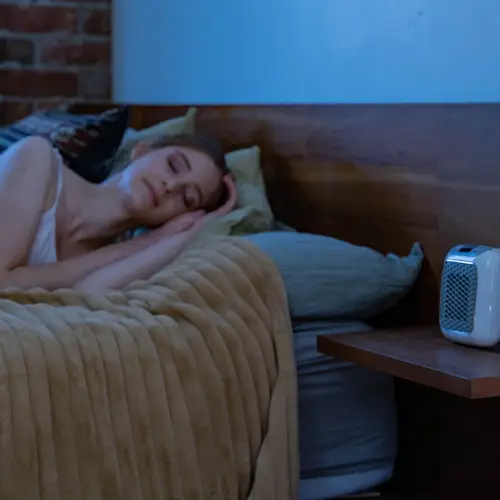 girl sleeping next to EquiWarm Pro